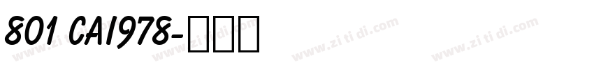 801 CAI978字体转换